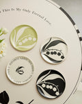4 - Pack Eclectic Floral Bamboo Fiber Dinnerware Set